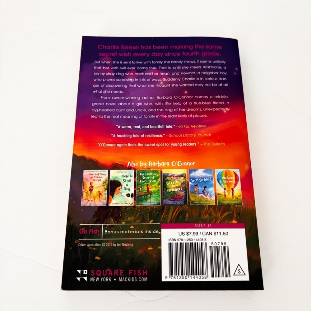Wish by Barbara O'Connor (Paperback) Children’s Chapter Book - Picture 2 of 2